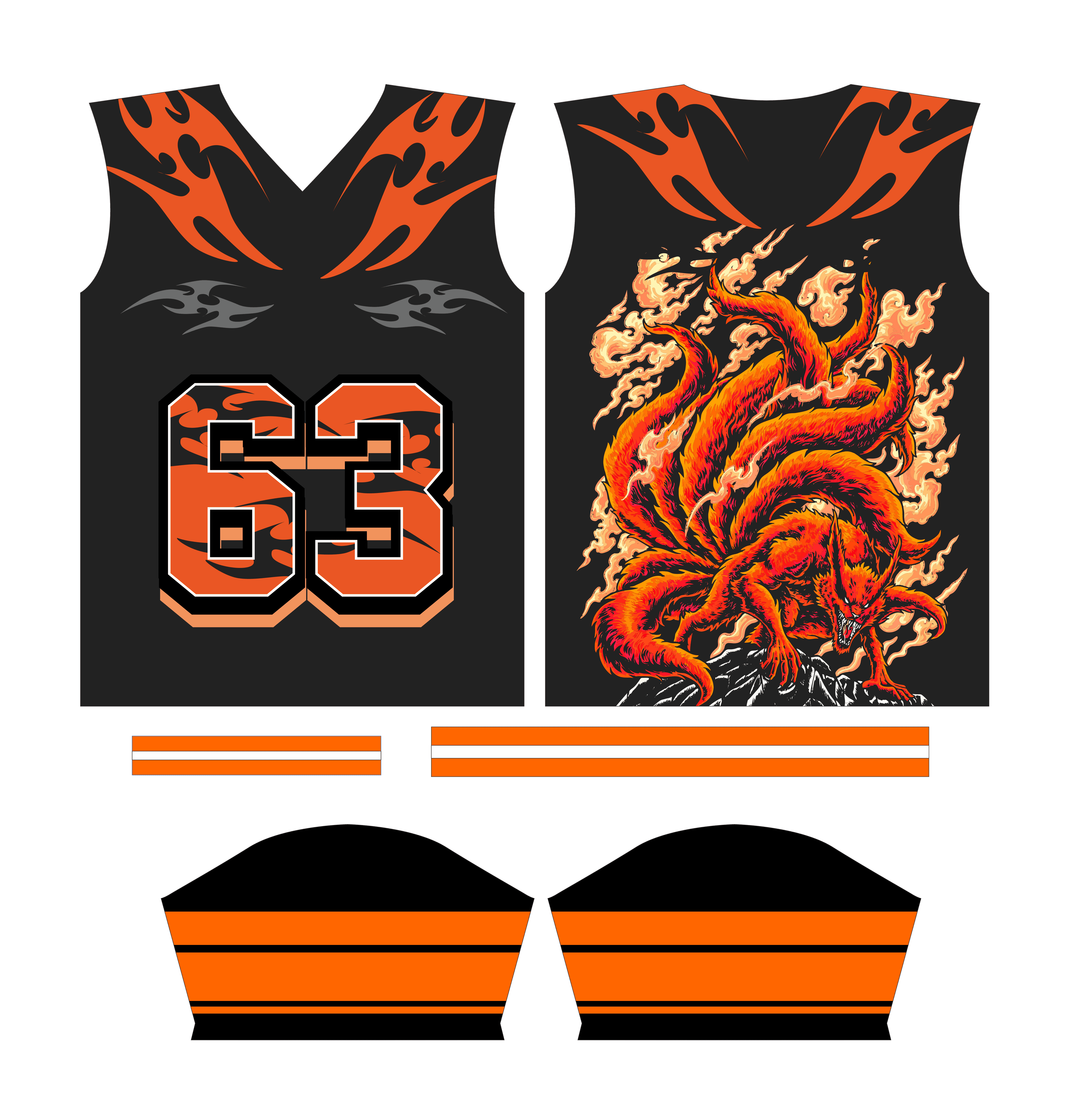 Design Jersey naruto kurama cdr editable