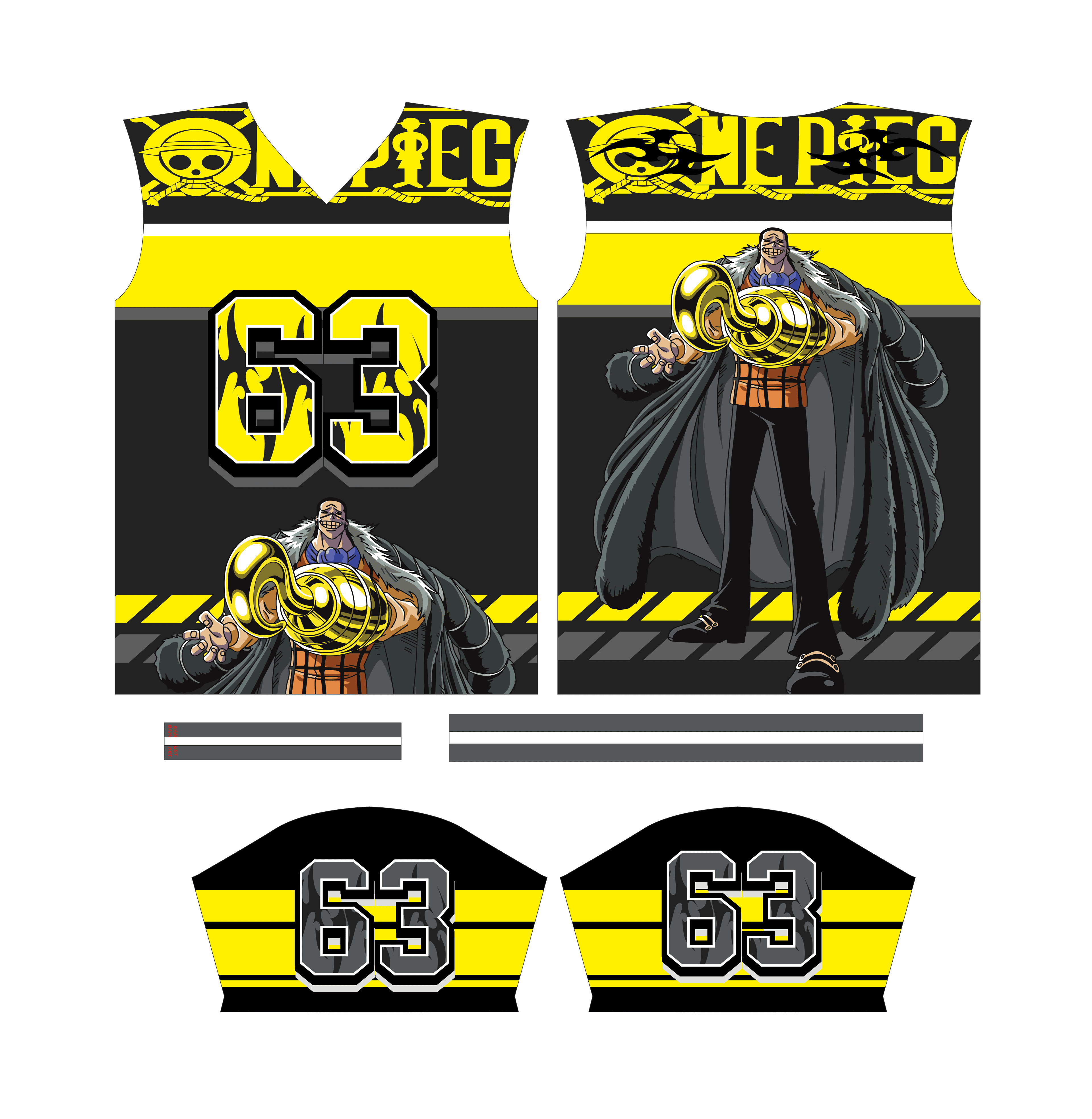 Design Jersey Roger one piece anime editable