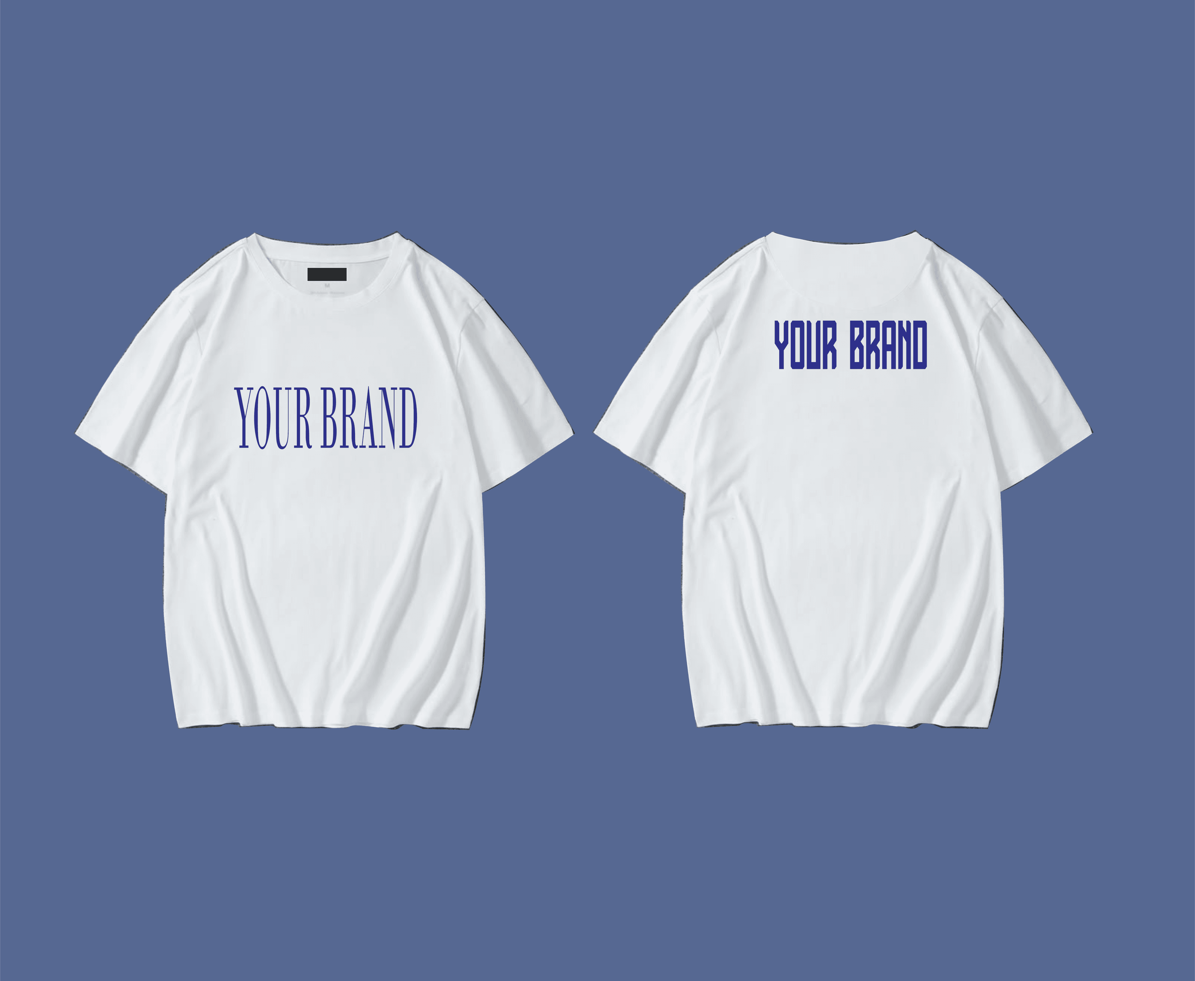 mockup kaos oversized cdr editable vector