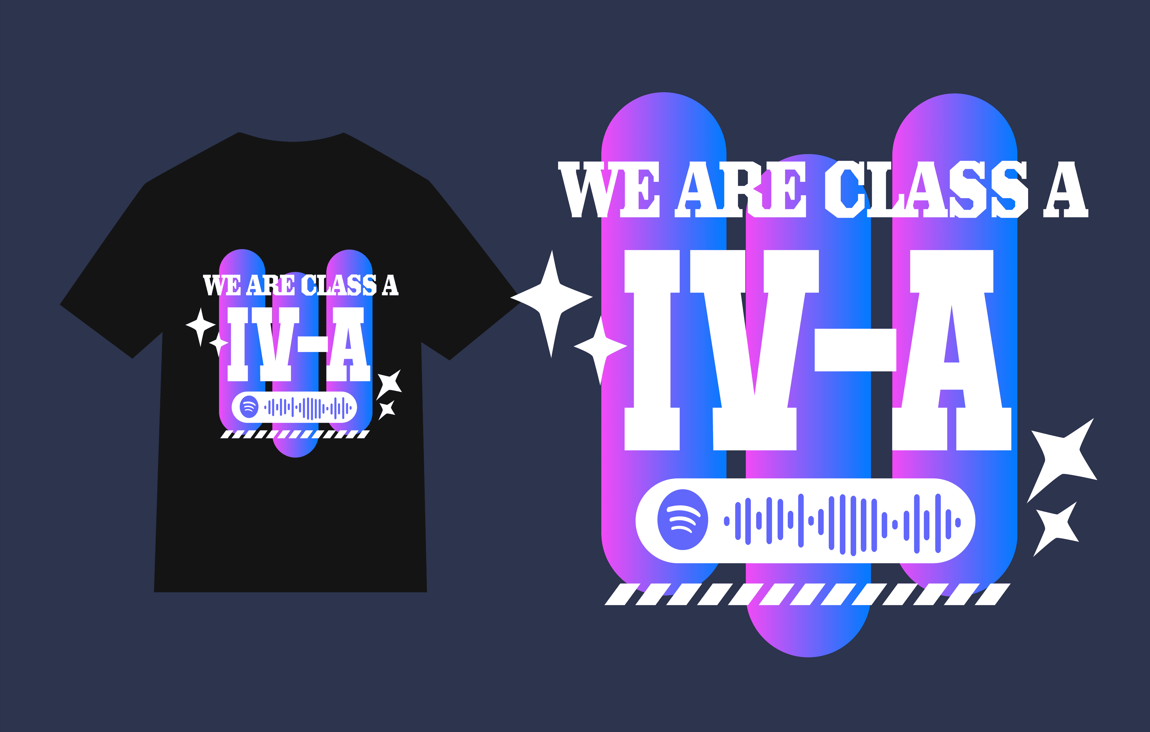 design kaos kelas editable  hologram 002| file cdr font | editable