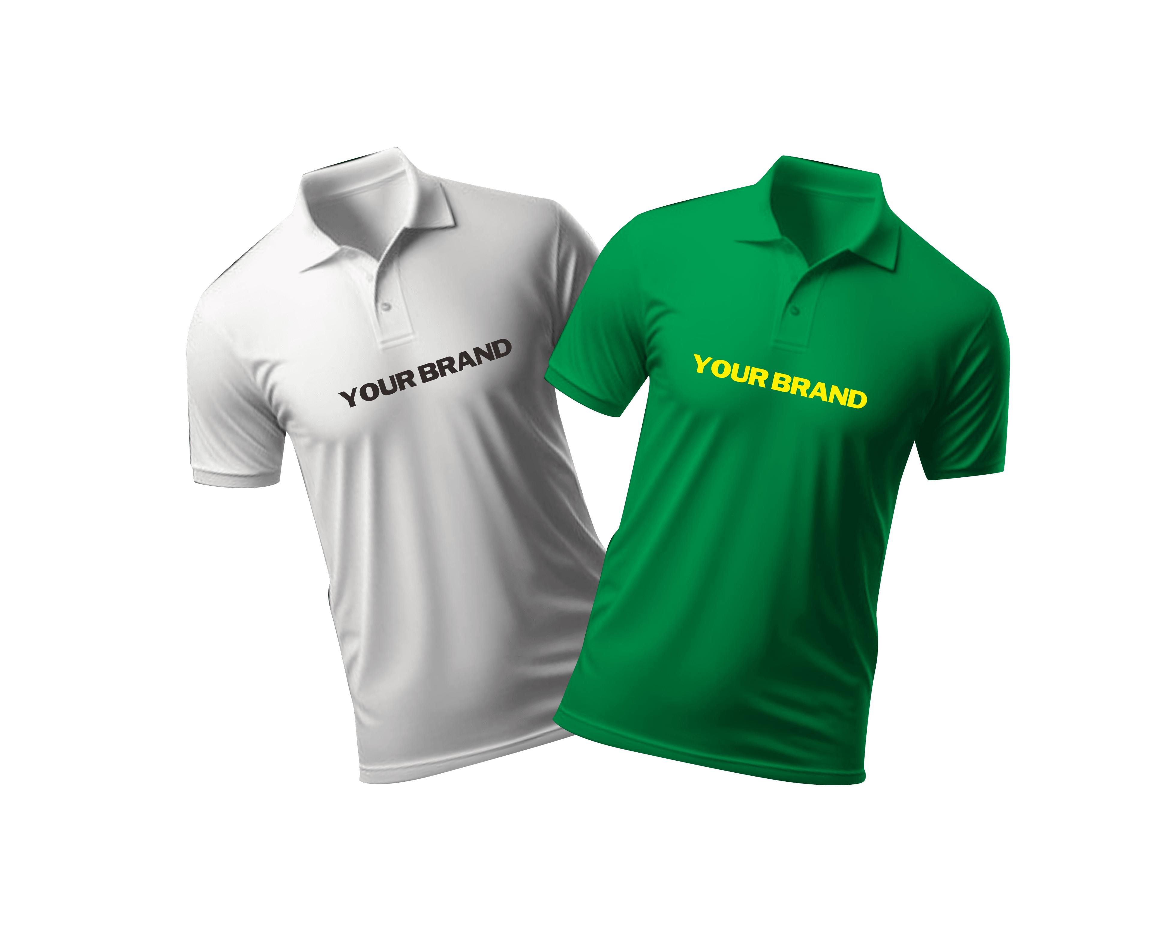 mockup kaos polo cdr editable vector