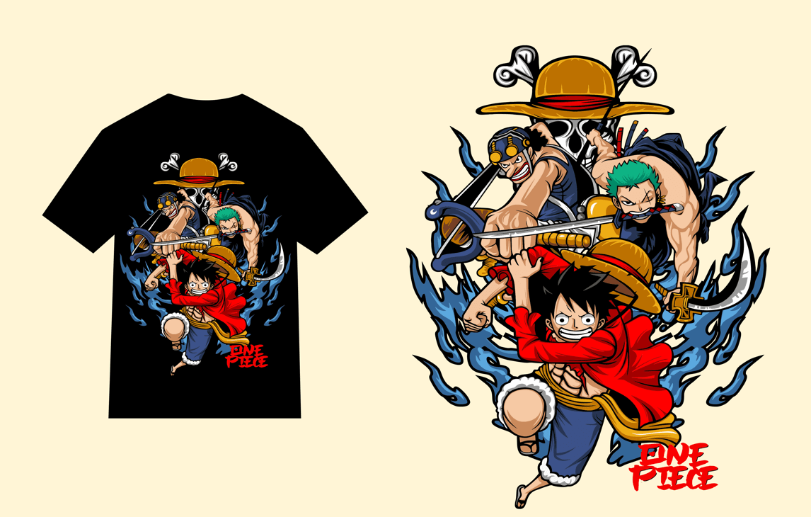 Design Jersey luffy 01 one piece anime editable