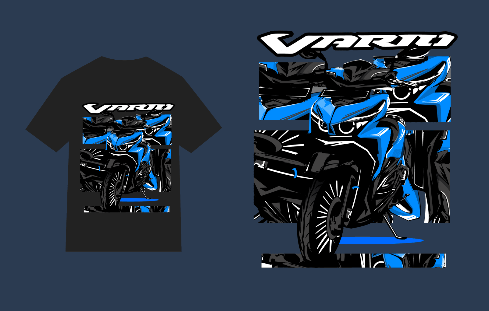 design kaos motor vario blue pdf editable