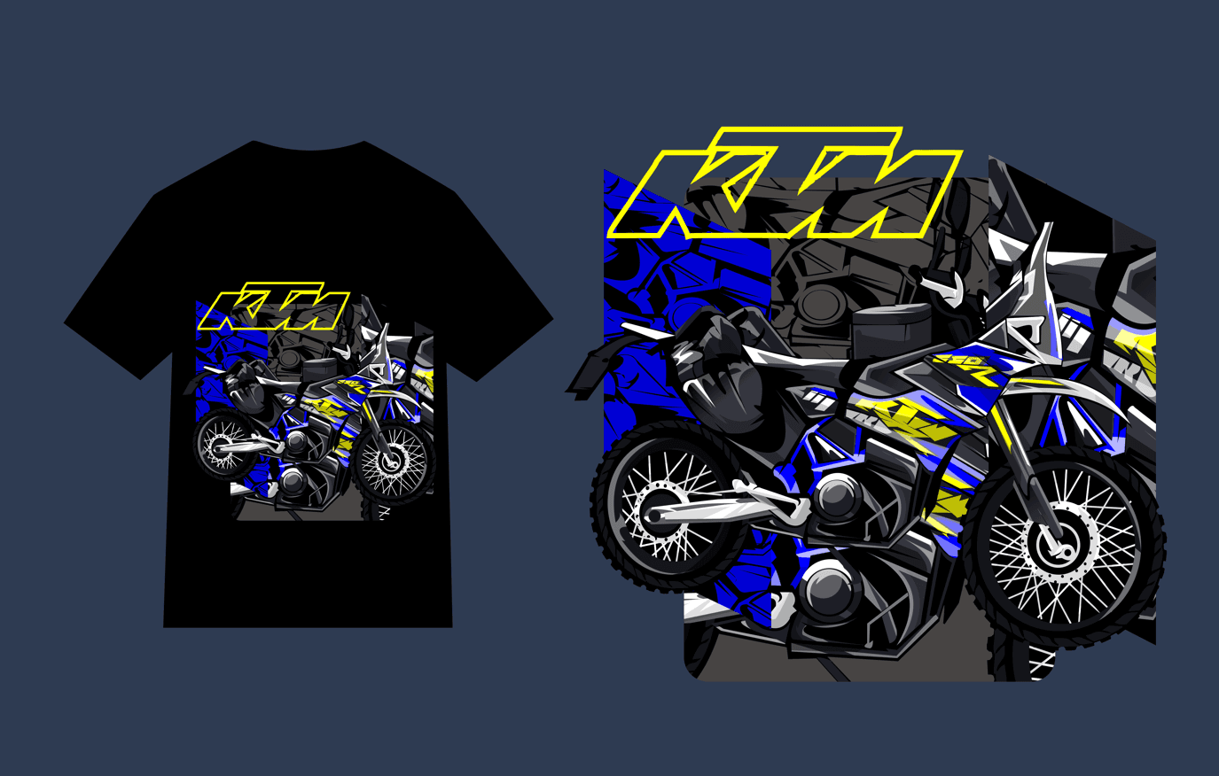 design kaos motor KTM pdf editable
