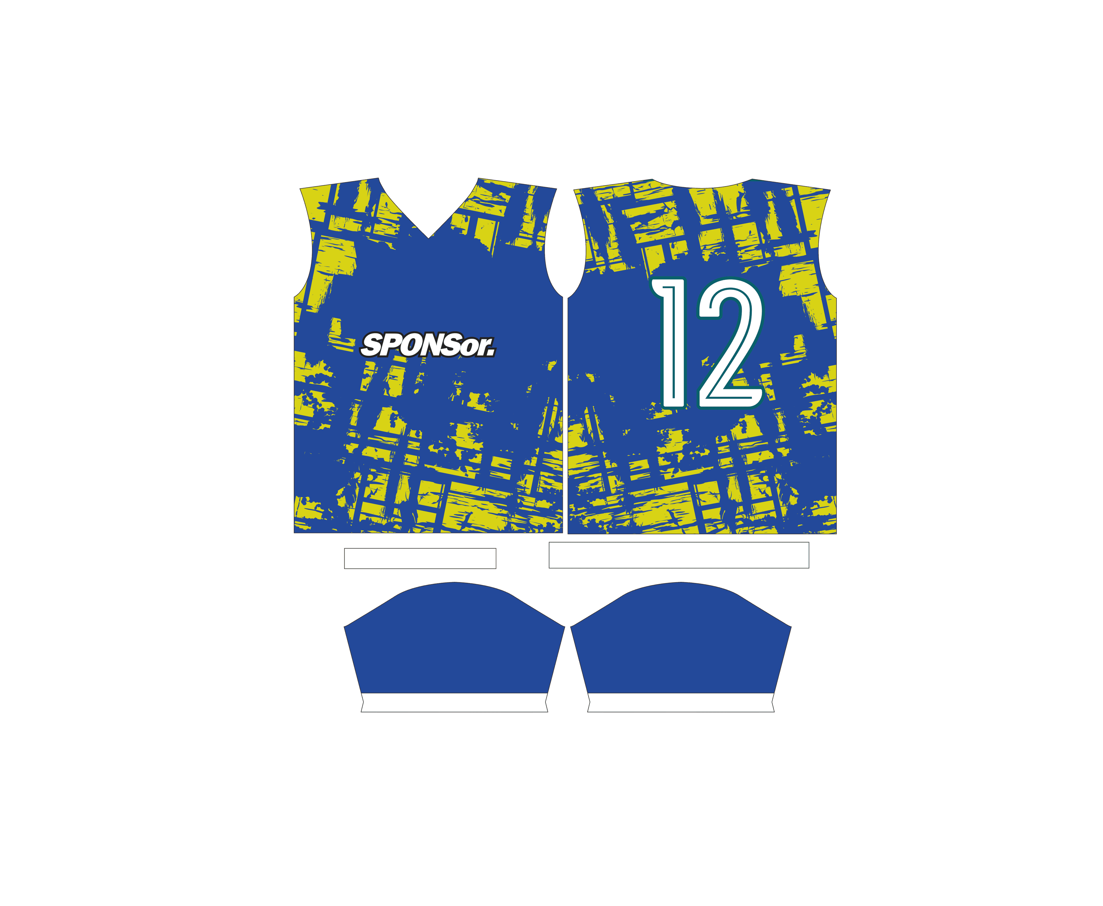 design jersey green blue sport football cdr file