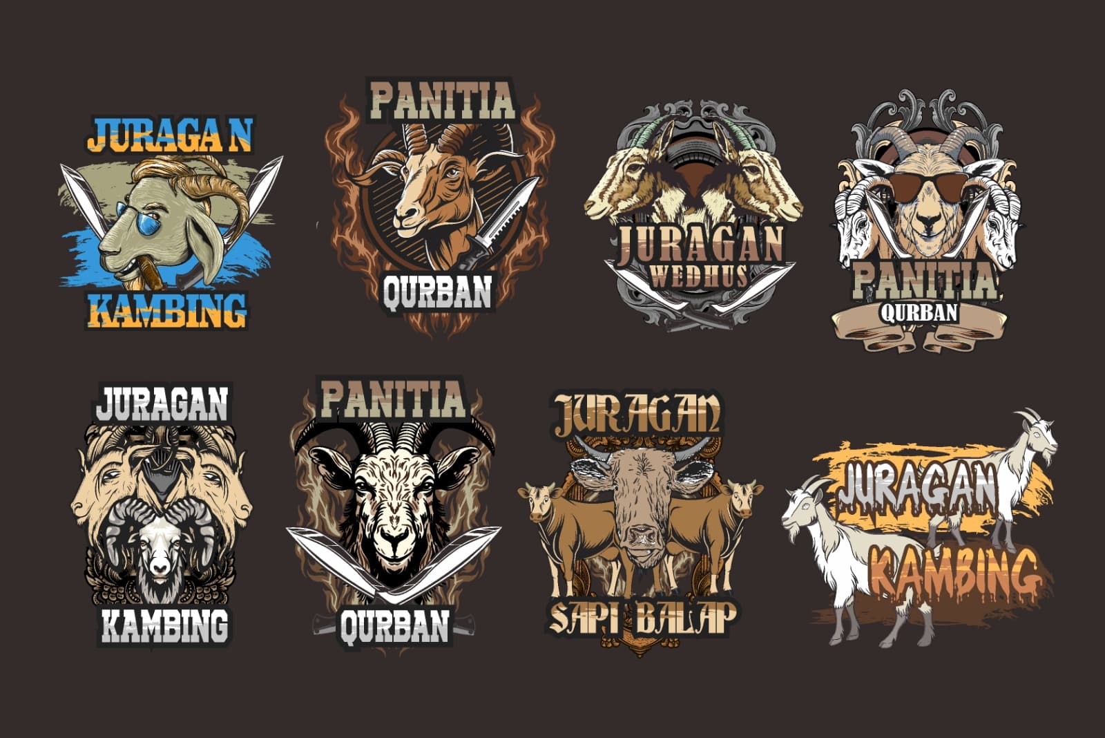 design kaos  panitia qurban juragan ternak cdr editable 004