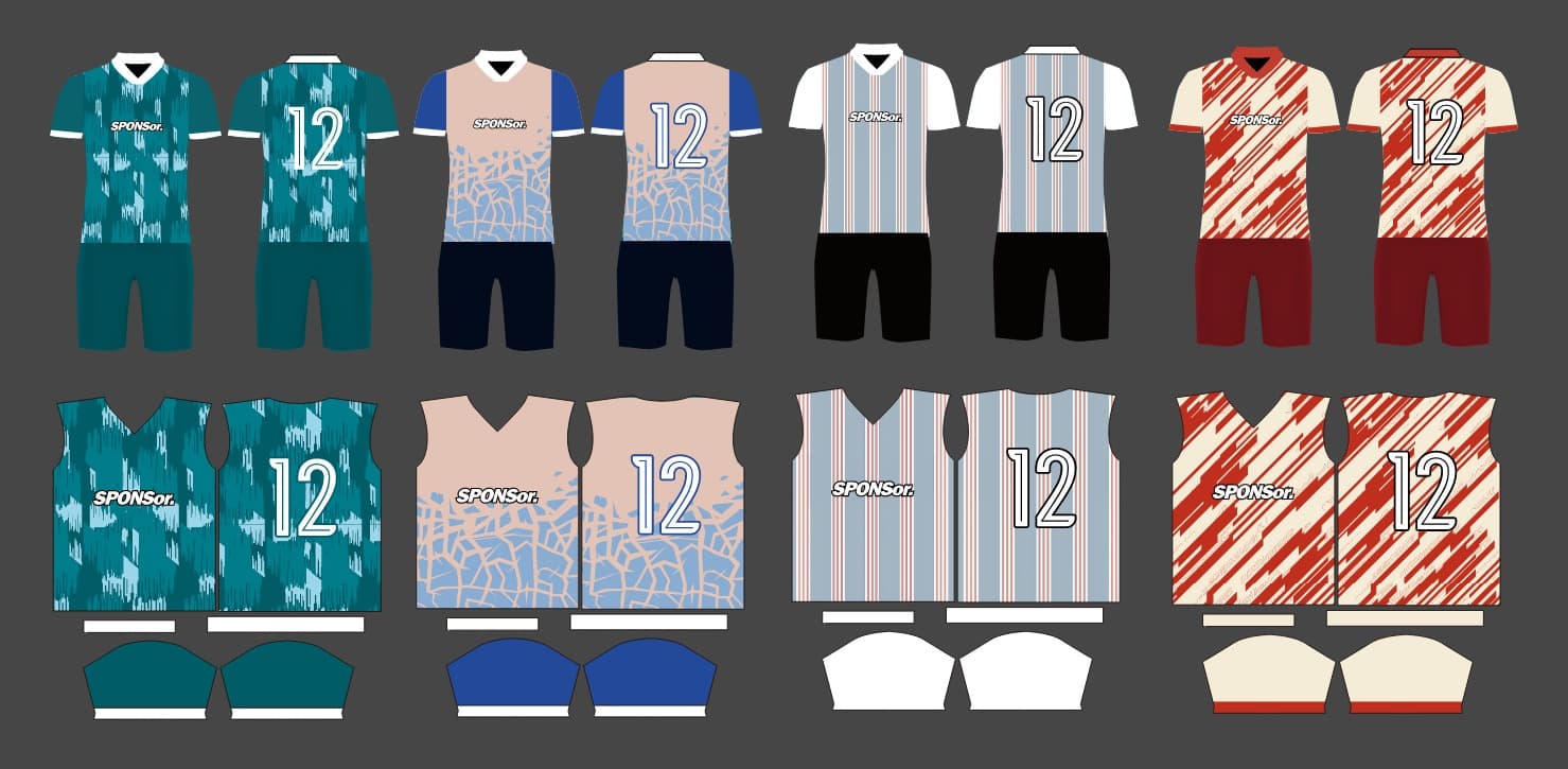 bundle jersey football 002 premium vector file cdrx7 full editable
