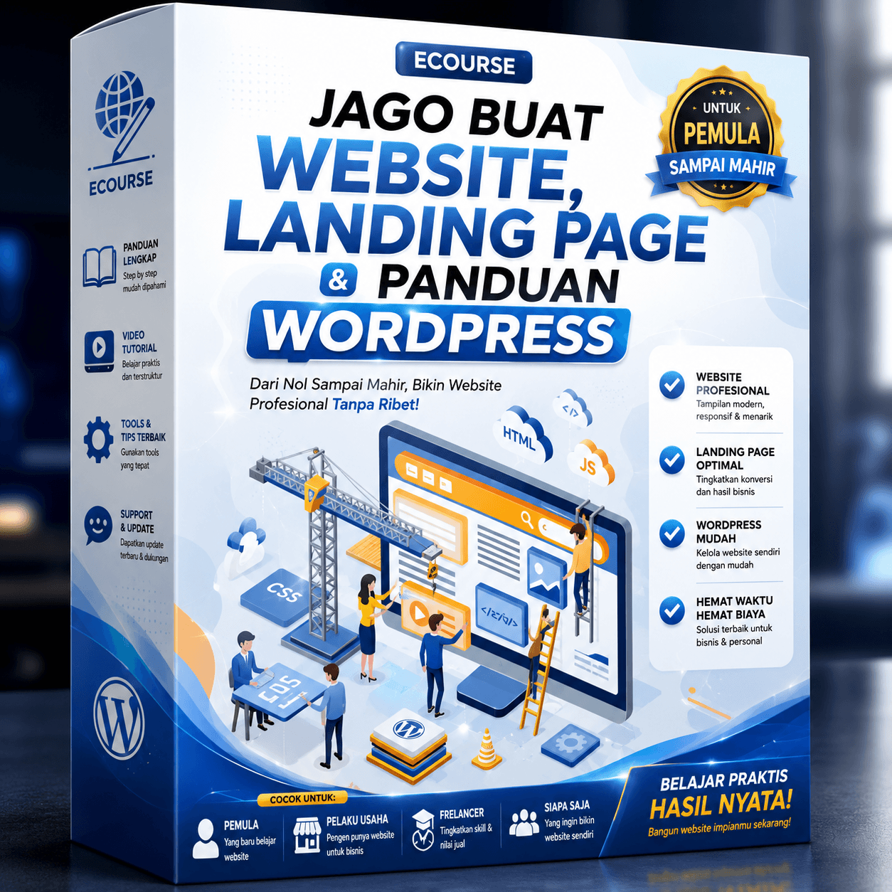 Kelas digital jago bikin website wordpress sampai mahir