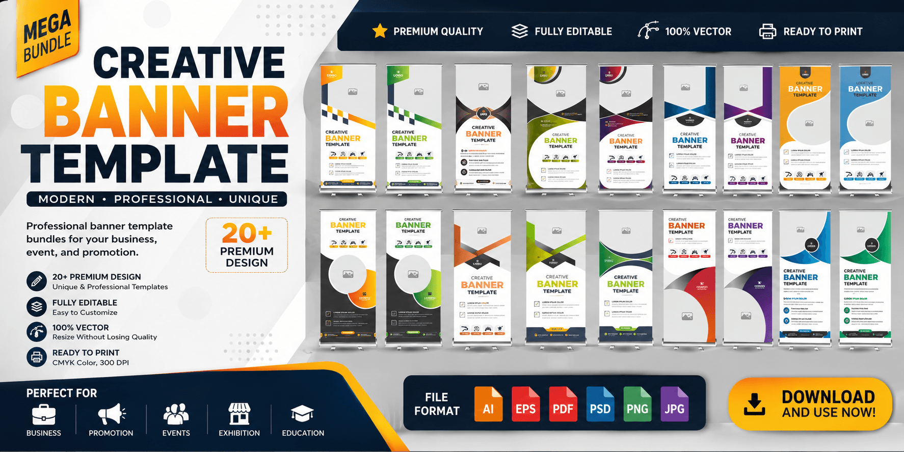 xbanner design full vector eps